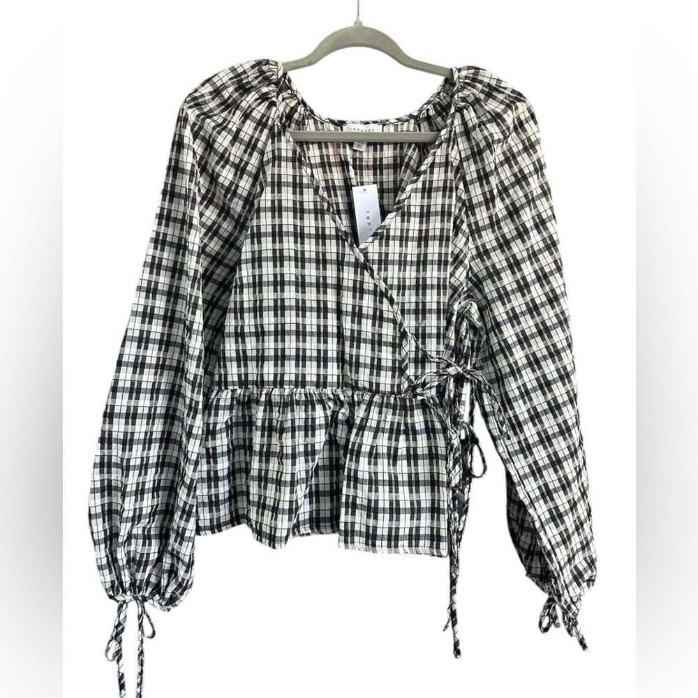 Topshop Peplum Top Size: 10 - Picture 3 of 12